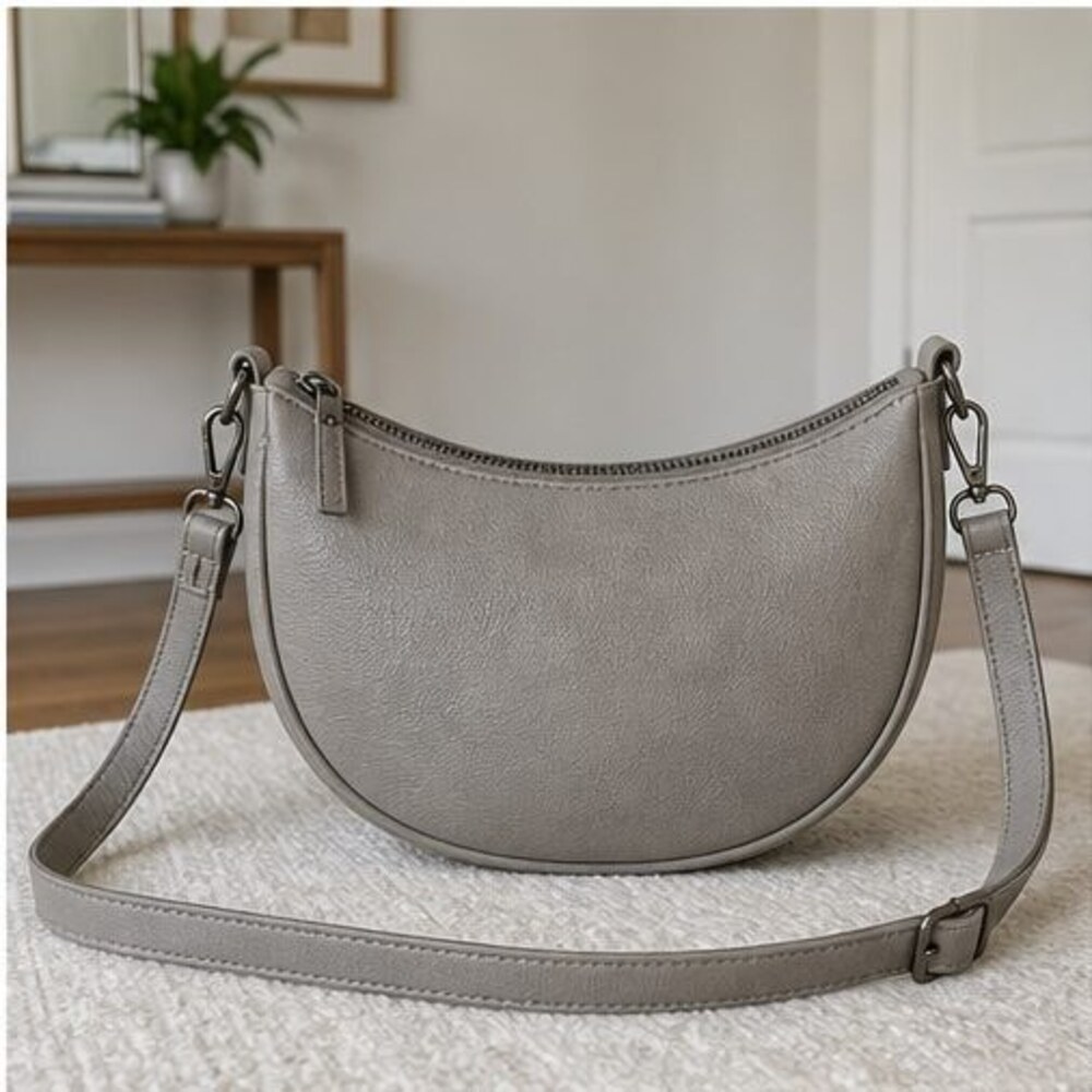 Sand Zip Crossbody Bag